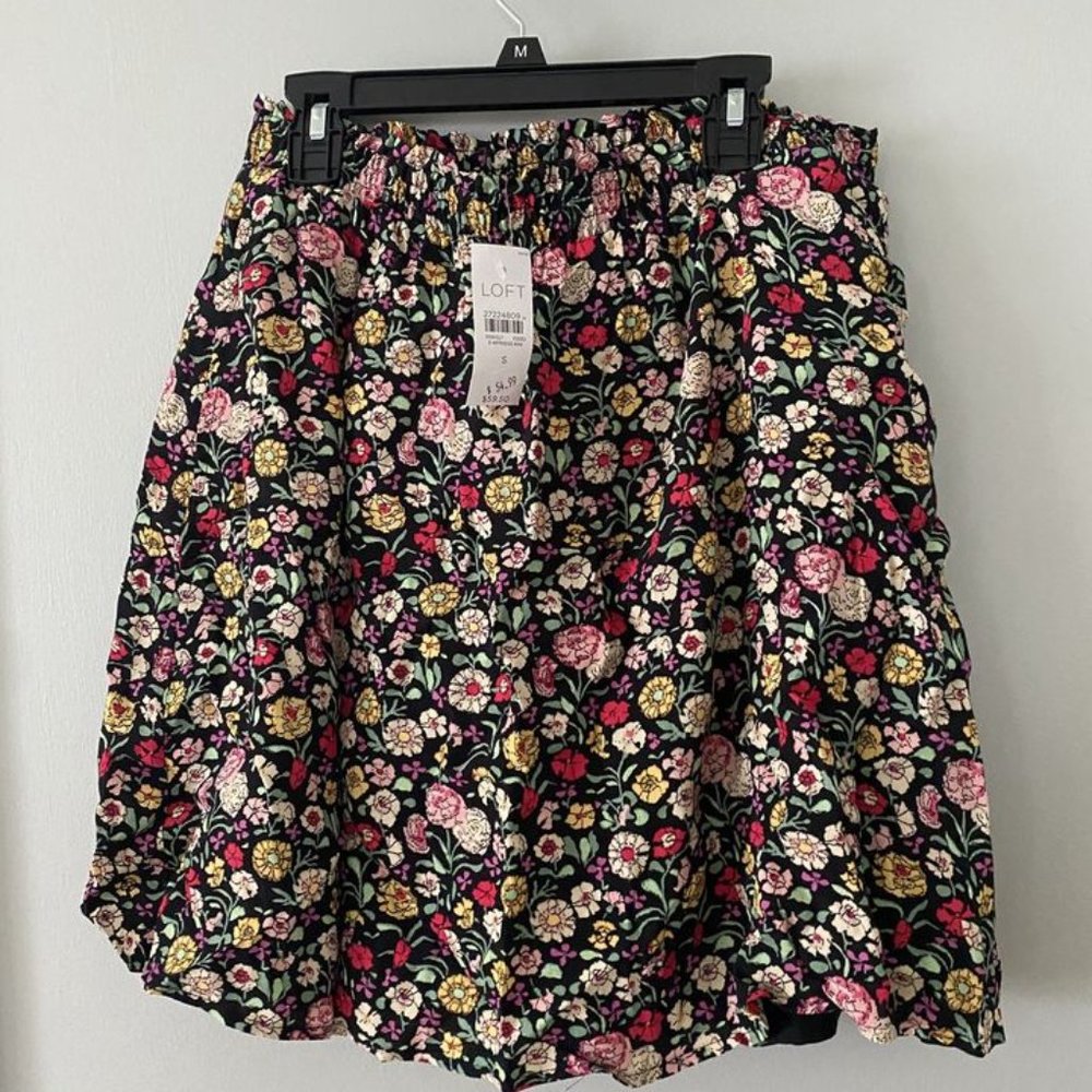 Floral Mini Skirt Loft